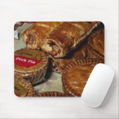 Tapis De Souris Tourtières et petits pains de saucisse (Avec souris)