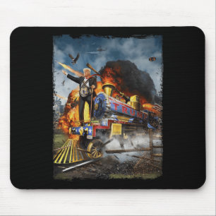 Tapis De Souris Tous à bord du train Trump amusant Donald Trump 20
