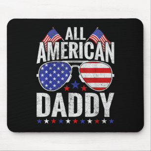 Tapis De Souris Tous American Daddy Sungles Famille Patriotique 4e