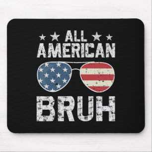 Tapis De Souris Tous les Américains 4 juillet Boy