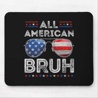 Tapis De Souris Tous les Américains 4 juillet Boys Patriotic Usa T
