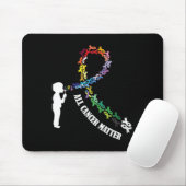 Tapis De Souris Tous les cancers comptent pour la sensibilisation  (Avec souris)