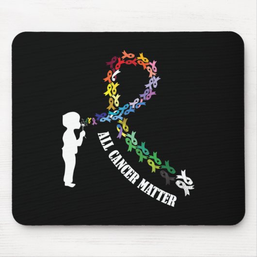 Tapis De Souris Tous les cancers comptent pour la sensibilisation  (Devant)