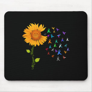 Tapis De Souris Tous les problèmes de cancer Tournesol Mois de la