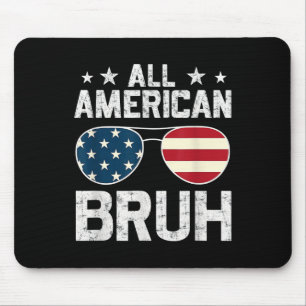 Tapis De Souris Tout Américain Bruh 4 Juillet Garçons Patriotique