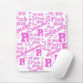 TAPIS DE SOURIS TOUT EN ROSE (Avec souris)