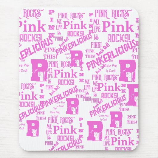 TAPIS DE SOURIS TOUT EN ROSE (Devant)