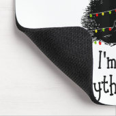 Tapis De Souris Tout est fin Noël clair Noir (Coin)
