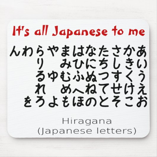 Tapis De Souris Tout est japonais pour moi mousepad (Devant)