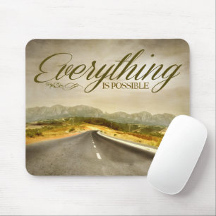 Tapis De Souris "Tout est possible" Motivation Affirmation