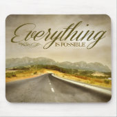 Tapis De Souris "Tout est possible" Motivation Affirmation (Devant)
