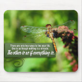 Tapis De Souris "Tout est un miracle" Citation Inspirationnelle (Devant)