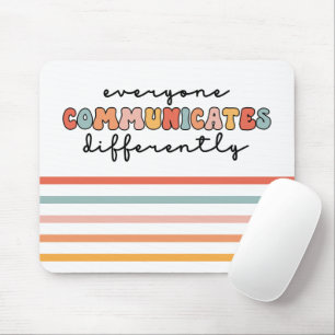 Tapis De Souris Tout Le Monde Coloré Communique Différemment
