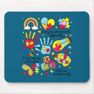 Tapis De Souris Tout le monde communique différemment sensibilisat