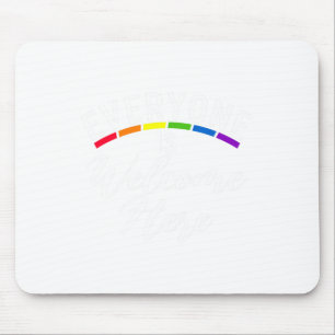 Tapis De Souris Tout Le Monde Est Bienvenue Ici Bisexual Lesbian G
