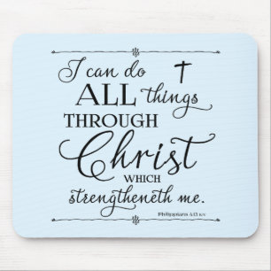 Tapis De Souris Tout par Christ - Philippiens 4:13