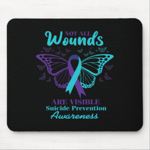 Tapis De Souris Toutes les blessures ne sont pas visibles Menta de
