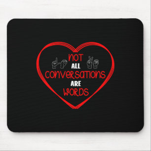 Tapis De Souris Toutes Les Conversations Sont Des Mots Langues Des