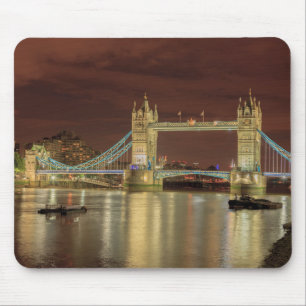 Tapis De Souris Tower Bridge la nuit, Londres