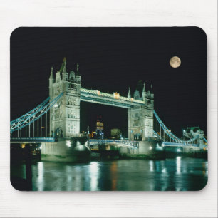 Tapis De Souris Tower Bridge la nuit, Londres, Angleterre