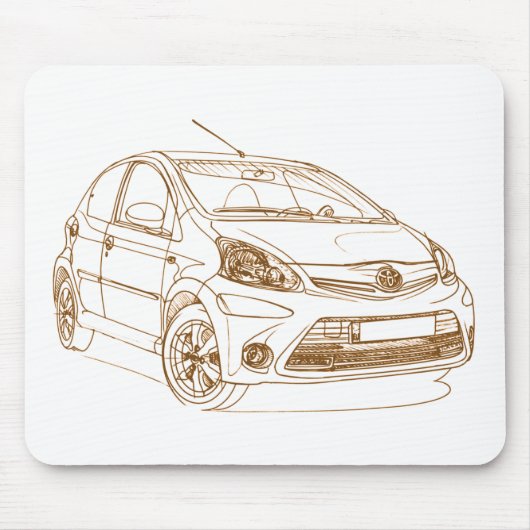 Tapis De Souris Toy Aygo 2013 (Devant)