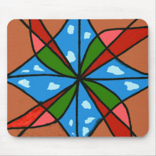 Tapis De Souris "Toy Windmills" Résumé Design Mousepad