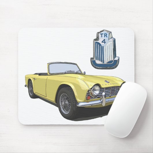 Tapis De Souris TR4 jaune (Avec souris)