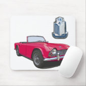 Tapis De Souris TR4 rouge (Avec souris)