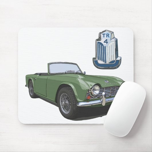 Tapis De Souris TR4 vert (Avec souris)