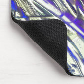 Tapis De Souris Traces écailées sur texture argentée sous fumée bl (Coin)