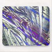 Tapis De Souris Traces écailées sur texture argentée sous fumée bl (Devant)