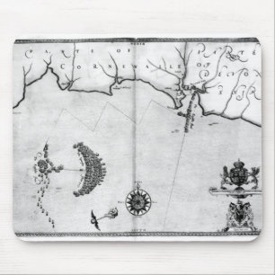 Tapis De Souris Tracez No.2 montrant l'itinéraire de la flotte