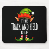 Tapis De Souris Track And Field Elf Group Funny Christmas Pajama P (Devant)