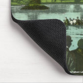 Tapis De Souris Traction de corde, étang de campus (Coin)