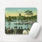 Tapis De Souris Traction de corde, étang de campus (Avec souris)