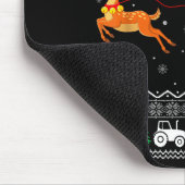 Tapis De Souris Tractor Ugly Christmas Tree Holiday Funny Xmas Boy (Coin)