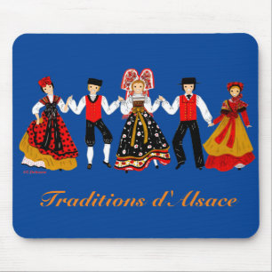 Tapis De Souris Traditions d'Alsace, France
