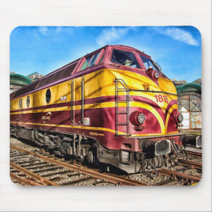 Tapis De Souris Train à vapeur Locomotive Mousepad