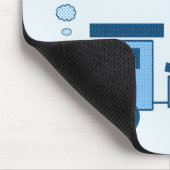 Tapis De Souris Train Choo Choo Bleu (Coin)