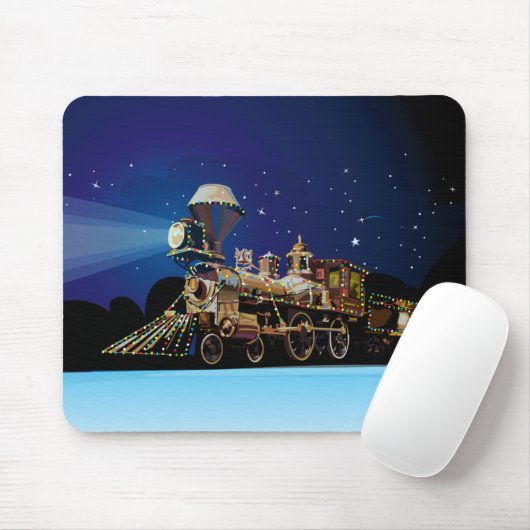 Tapis De Souris Train de Noël (Avec souris)