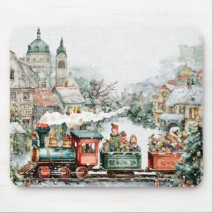 Tapis De Souris Train de Noël
