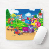 Tapis De Souris train et voiture (Avec souris)