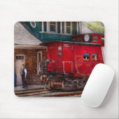 Tapis De Souris Train - Fourgon de queue - Fin de ligne (Avec souris)