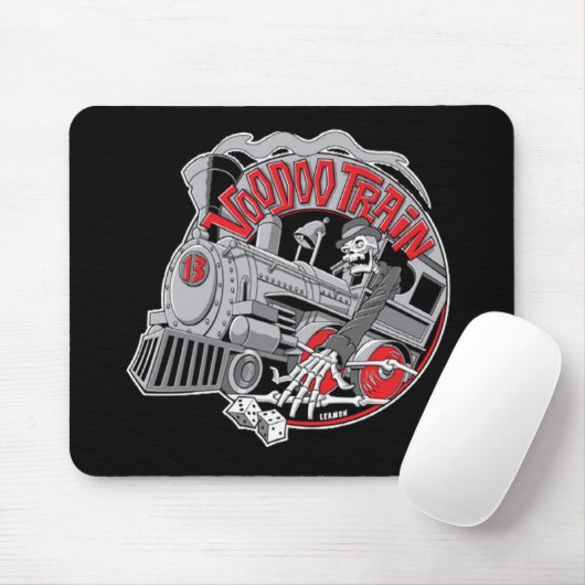 Tapis De Souris Train Mousepad de vaudou (Avec souris)