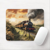 Tapis De Souris Train Rétro (Avec souris)