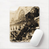 Tapis De Souris Train Wreck à Montparnasse, 22 octobre 1895 (Avec souris)