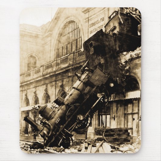 Tapis De Souris Train Wreck à Montparnasse, 22 octobre 1895 (Devant)