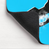 Tapis De Souris traînée snowmobiling de poudre (Coin)