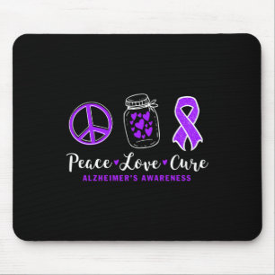 Tapis De Souris traitement d'amour de paix pour le guerrier d'alzh