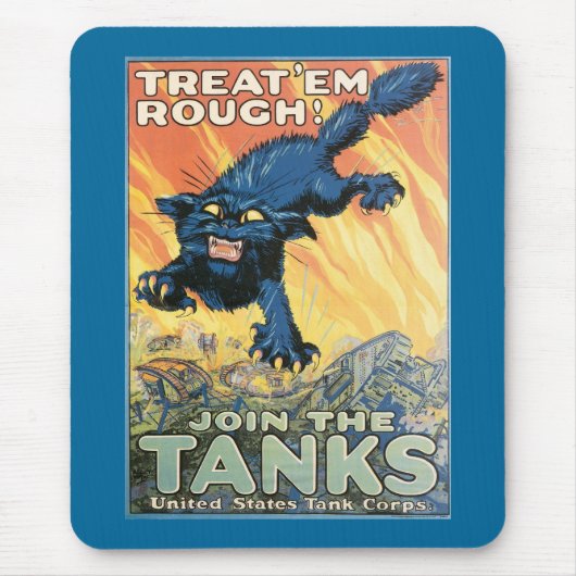 Tapis De Souris Traitez Em Rough - Rejoignez les tanks ! (Devant)